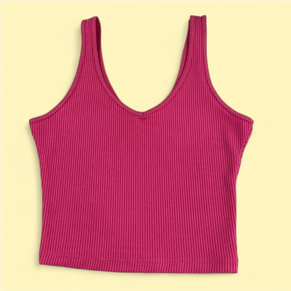 Hollister Ribbed Seamless Fabric V-Neck Tank